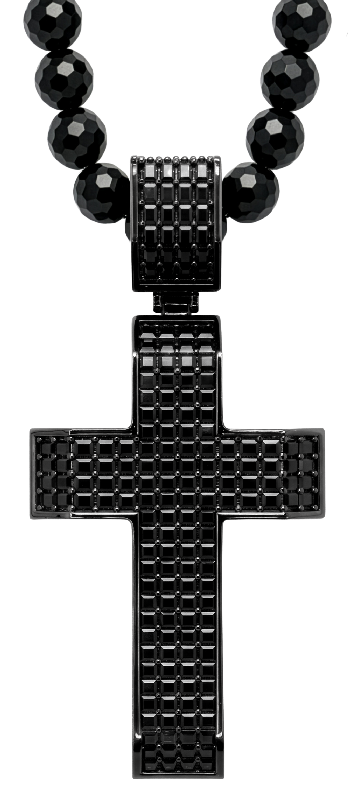 Black Gemstone Cross