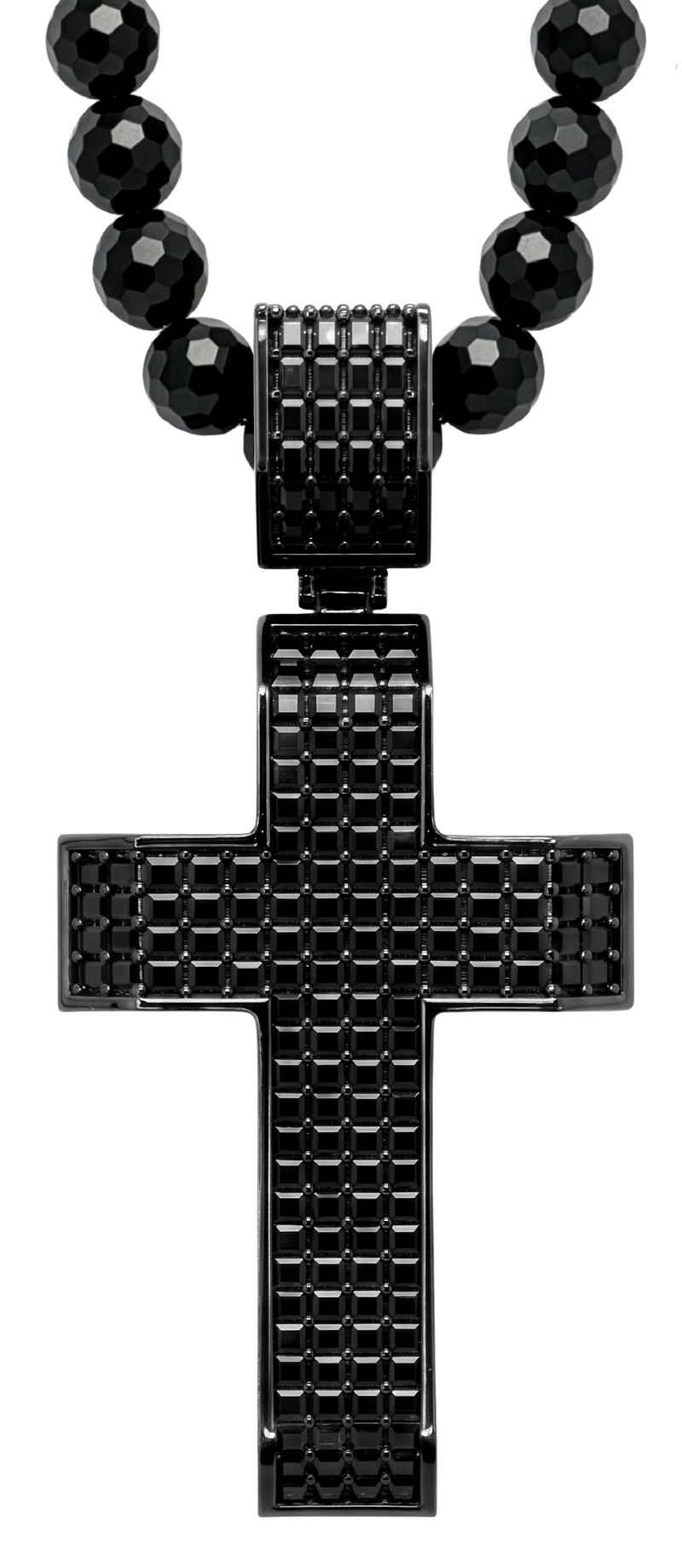 Black Gemstone Cross