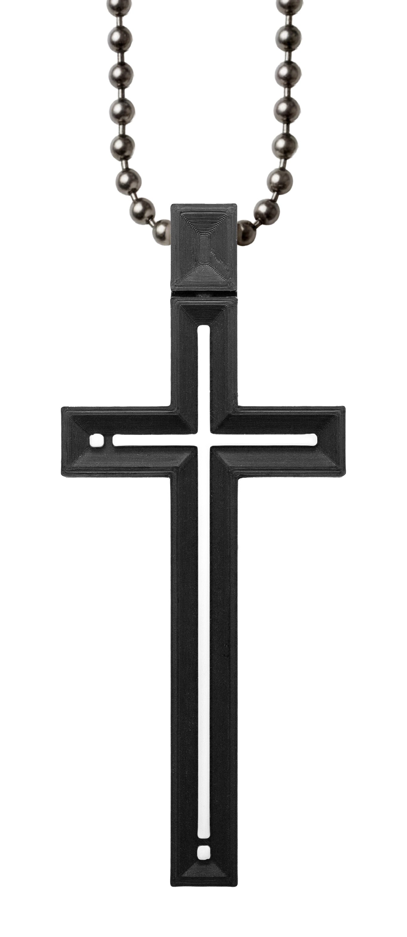 Black Club Cross