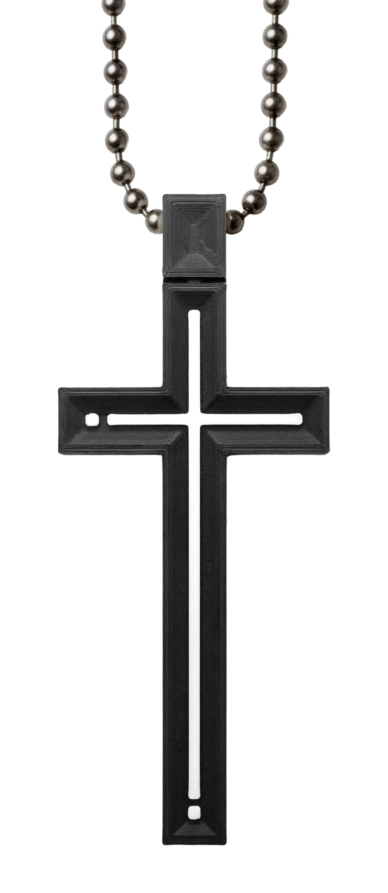Black Club Cross
