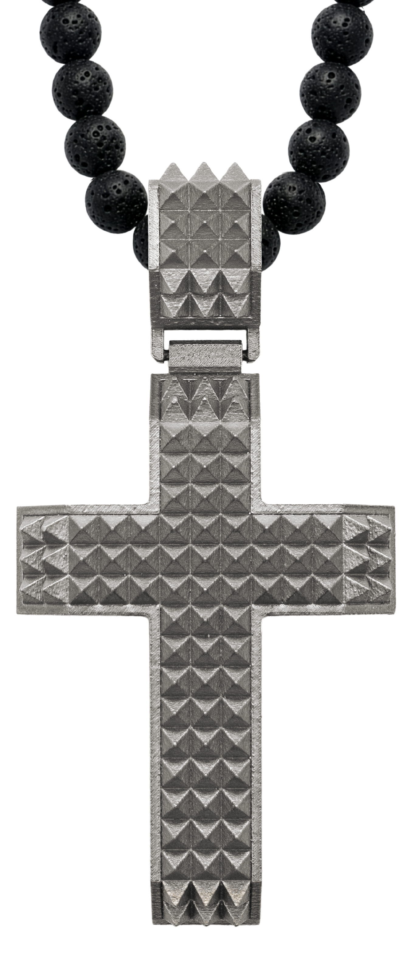 Titanium Studded Cross