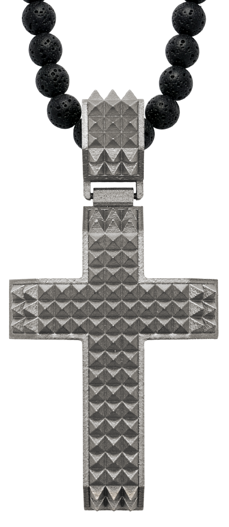 Titanium Studded Cross