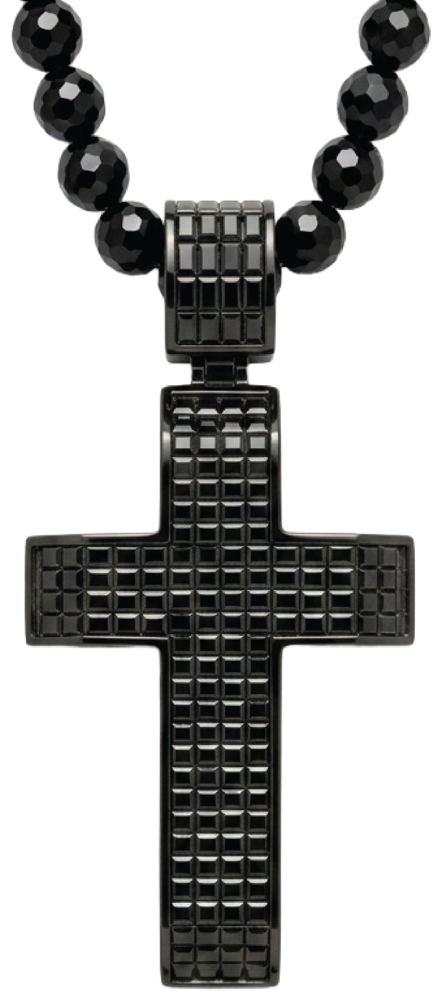 Black Gemstone Cross