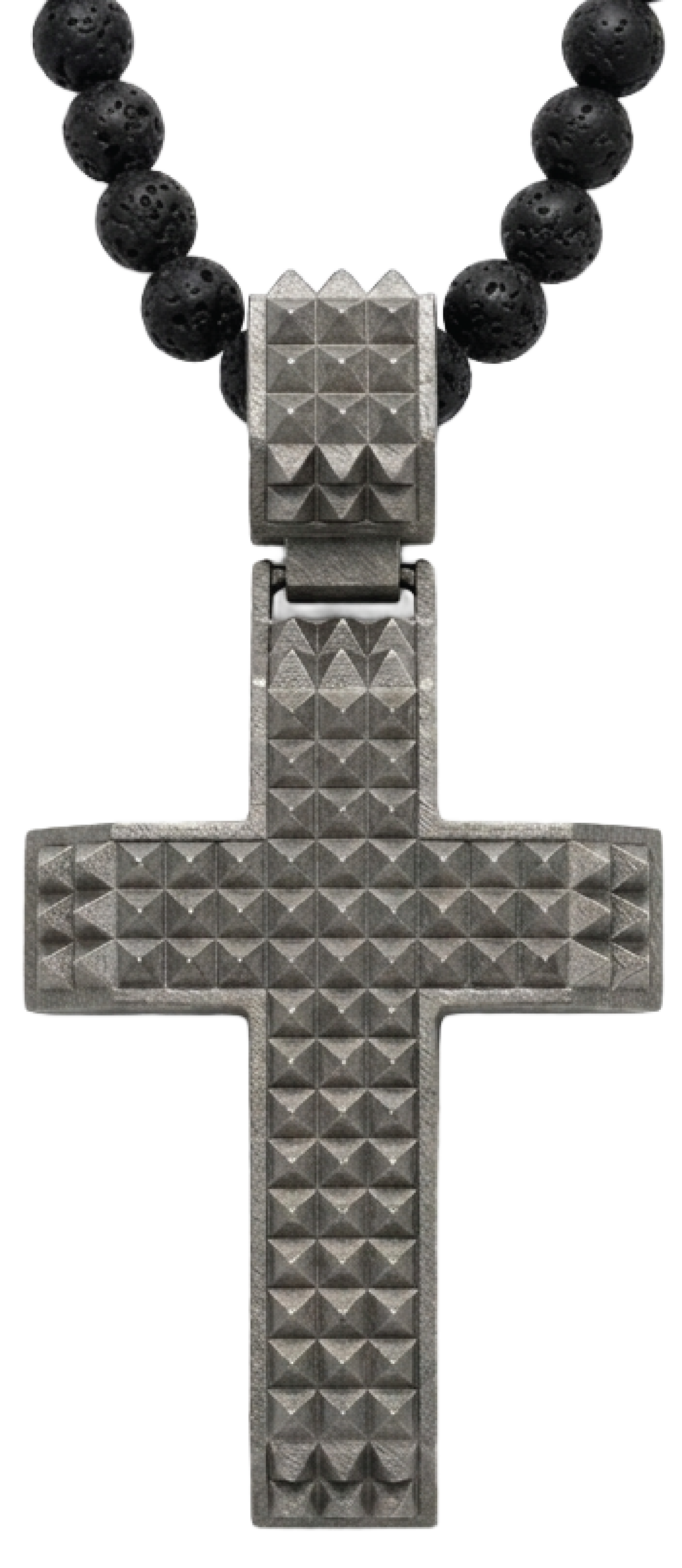 Titanium Studded Cross